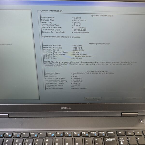 Core i5 8th Gen Business Laptops | 8GB RAM | SSD | HP / Dell / Lenovo | Power Tested